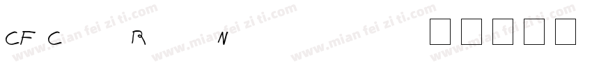 CF ChaoRan (Noncomme字体转换